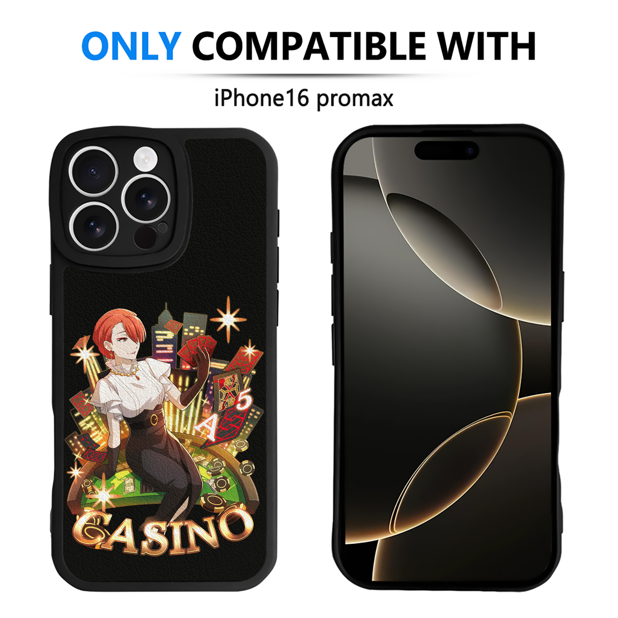 （画像用） 文豪ストレイドッグス Bungo Stray Dogs 【iPhone 16シリーズ対応】シリコンスマホケース（レザー調） 材質：シリコン